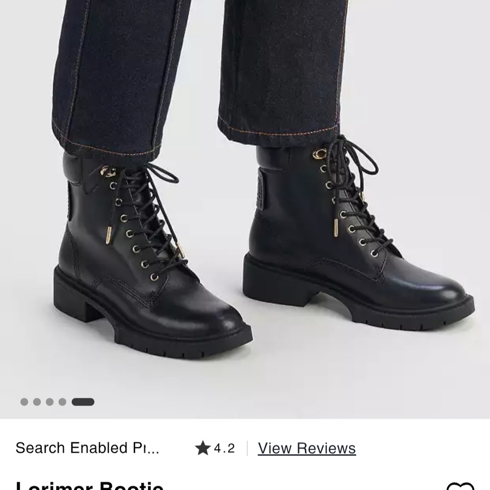 Coach Lorimer Leather Bootie - Picture 12 of 14